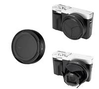 JJC Copriobiettivo in metallo con apertura e chiusura automatica, compatibile con fotocamera Panasonic ZS99, TZ99, design interno in EVA e silicone, copriobiettivo (non causa vignettatura)