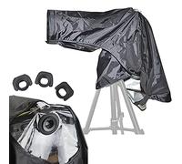 JJC Copripioggia in Nylon impermeabile con Oculare per Can. 6DII 5DIV 2000D | Custodia resistente | Finestra monitor trasparente | 3 paraocchi (L/M/S) | Chiusura a strappo | Compatibile treppiede | Scudo