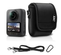 JJC Custodia compatta per action camera DJI Osmo 360 Action 5 Pro 4 3, per Insta360 Ace Pro 2 per GoPro Hero 13 12 11, con passante per cintura e tracolla per escursioni, viaggi, trasporto quotidiano