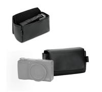 JJC Custodia in pelle microfibra per fotocamera compatta con chiusura magnetica per Ricoh GR IV IIIx III II per Canon G7X Mark III II per Sony RX100 III IV V VI VII e contiene 2 batterie per