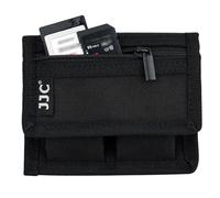 JJC Custodia per batteria e porta schede di memoria per batterie Canon LP-E6 LP-E8 LP-E10 LP-E12 per Nikon EN-EL14 EN-EL15 Sony NP-FW50 NP-F550 NP-FZ100 AA