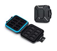 JJC Custodia per Schede di Memoria Slim Box per 16 Micro SD Micro SDXC Micro SDHC TF Card, Resistente all'Acqua Anti-Shock Portatile per Schede MSD Portaoggetti per il Trasporto Organizzatore