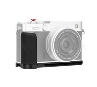 JJC Impugnatura in metallo a forma di L compatibile con fotocamera Fujifilm X-E5, sgancio rapido per Arca, foro da 1/4"-20, impugnatura compatibile con Peak Design Capture Camera Clip V3 (impugnatura