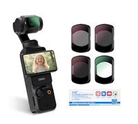 JJC Kit di 4 filtri magnetici ND Black Diffusion 1/4 per DJI Osmo Pocket 3, ND16 ND64 ND256 Filtro a densità neutra effetto nebbia nera, filtri HD multistrato Pocket3 accessori per action camera