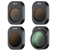 JJC Kit di filtri ND CPL compatibile con DJI Mini 4 Pro, confezione da 4 filtri fissi ND16 ND64 ND256 a densità neutra polarizzatore CPL, filtro ND portatile ultra leggero multi rivestito mini 4 Pro