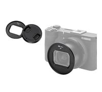 JJC Kit obiettivo 3 pezzi compatibile con Canon PowerShot V1, anello adattatore 58mm | Anello adattatore filtro in lega di alluminio, copriobiettivo con cordino, kit di accessori completo