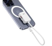 JJC Lettore di schede microSD per dispositivi USB-C, telefono, tablet e altro ancora, lettore di schede di memoria portatile con base a ventosa con cavo di tipo C integrato, slot per schede MSD/TF,
