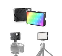JJC Luce Video RGB Magnetica, Pannello LED Portatile per Sony ZV-E10/ZV-1 II/ZV1F/A6400/A6600/A7C/A7SIII, 2500K-8500K Colori Completi 360°, 24 Effetti, Mini Camera Vlogging Luce 2600mAh Ricaricabile