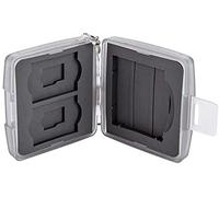 JJC MC-8D - Custodia protettiva per schede di memoria CF, 2 microSD e 2 schede SD, antiurto, con portachiavi