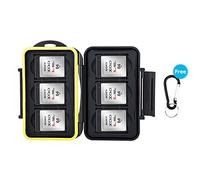 JJC memory card custodia impermeabilità porta schede di memoria per 6 XQD con moschettone