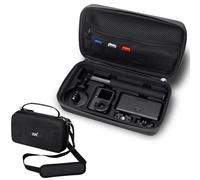 JJC Osmo Action 6 Custodia con tracolla, Eva Valigia per DJI Osmo Action 6/5 Pro/4/3 con 3 custodie per scheda Micro SD, custodia impermeabile Action6 Advanced Essential Standard Combo Bag Bag Borse