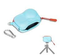 JJC Osmo Action 6 - Piccola borsa con moschettone, piccola per DJI Osmo Action 6 5 Pro 4 3, custodia rigida in EVA, blu Action6, mini borsa per fotocamera per treppiede, accessori per selfie stick