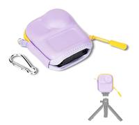 JJC Osmo Nano Borsa piccola con moschettone, piccola custodia rigida viola per DJI Osmo Nano fotocamera, Eva Custodia Action Cam rigida Osmonano Mini borsa per fotocamera per treppiede, selfie stick