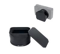 JJC Paraluce in Metallo con Cappuccio per Fotocamera Digitale Ricoh GR IIIx GR3x, Riduce il Bagliore dell'obiettivo, Previene la Riflessione e Protegge l'obiettivo