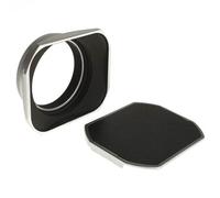 JJC Paraluce rettangolare incl. adattatore da 49 mm e coperchio di protezione - per Fuji X100F, X100T, X100S, X100, X70 argento