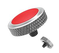 JJC - Pulsante di Rilascio dell'otturatore per Fujifilm Fuji X Half X100VI X100V X100F X-T20 X-T4 X-T3 X-T2 X-T30 X-PRO3 X-PRO2 X100T X-E5 X-E4 X-PRO1 X-T10 X100 X100S Son. RX10 IV II, Grigio + Rosso