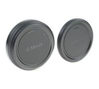 JJC Set con coperchio dell'alloggiamento e tappo posteriore dell'obiettivo Fujifilm medio formato