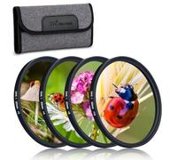 JJC Set di 4 filtri macro da 62 mm (+2,+4,+8,+10) con custodia per filtro obiettivo Canon Nikon Sony Pentax Olympus Fuji DSLR