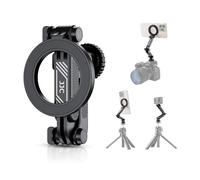 JJC Supporto Magnetico per Treppiede per Telefono con Scarpa Fredda e Vite da 1/4", Adattatore Flessibile Regolabile per Fotocamera per iPhone 16 15 14 13 per GoPro Hero 13 12 11 per DJI Action 4 3