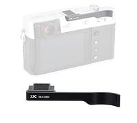 JJC TA-X100V Black Thumbs Up Grip for Fuji X100V Camera, Hot Shoe Thumb Grip Comaptible with Fujifilm X100V X100F X-E3, Made of Premium Anodized Aluminium Alloy, Weight 6G, Size 66.128.39mm