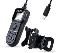 JJC Telecomando Intervallometro Scatto Remoto LCD Timer con Treppiedi del Morsetto per Sony Alpha A6600/A6000/A7II/A7R/A7RII/A7RM4/A7S/A7SII/A9/HX90/HX300/RX1RII/RX100M7/ZV-1 Sostituzione RM-SPR1