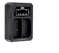 JJC USB Dual Battery Charger per OM SYSTEM OM-1II, fotocamera OM-1 e batteria agli ioni di litio BLX-1 sostituisce il caricabatterie agli ioni di litio Olympus BCX-1
