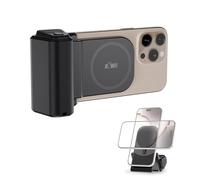 JJC Verstile, supporto magnetico per telefono con telecomando Bluetooth, versione Pro, impugnatura magnetica a scatto, per iPhone 16/15/14/13/12 e telefoni Android, supporto da scrivania per telefono