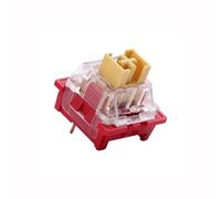 JJCFGRDM Interruttori antipolvere Honey Peach silenzioso Lime Crystal Linear Giallo Argento Rosso Panda interruttore tattile for tastiera meccanica a 3 pin (Size : 30PCS, Color : Red Panda Tactile)