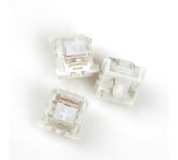 JJCFGRDM SMD RGB 3 Pin MX Switch Marrone Blu Rosso Silenzioso Bianco Grigio OTM for GK61 GK64 MX Sostituzione Tastiera Meccanica Halo Ture (Size : 75 PCS, Color : Silent White)