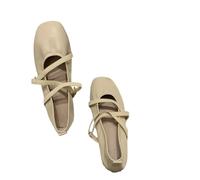 JJDFW Ballerine Primaverili da Donna comode con Punta Quadrata Mary con Fibbia