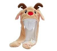 JJDFW Cappelli natalizi freddi e antivento per tutti i giorni con Babbo Natale renna carino cartone animato vestire festa copricapo forniture festive