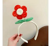 JJDFW - Cerchietto per capelli con grazioso fiore in peluche, accessorio per capelli antiscivolo
