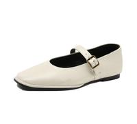 JJDFW Mary Shoes Scarpe da Ballo da Donna con Punta Quadrata, Scarpe Basse da Donna