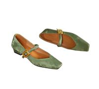 JJDFW Mocassini Mary da Donna con Punta Quadrata, Calzatura Comoda con Tacco Basso, Perfetti per Primavera e Autunno.