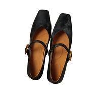 JJDFW Mocassini Mary da Donna con Punta Quadrata, Calzatura Comoda con Tacco Basso, Perfetti per Primavera e Autunno.