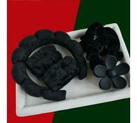 JJDFW - Set di fasce per capelli da donna, fascia per capelli con clip a artiglio, in velluto, per lavare il viso, la cura della pelle e il trucco