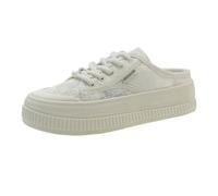 JJDFW Step on Poop Feeling Mezze pantofole da donna estive in rete cava scarpe singole senza tacco, bianco, 38.5 EU