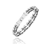 JJDreams Bracciale magnetico Bracciale in acciaio inox Bracciale Bibbia Bangle Croce di preghiera Bracciale in acciaio inox per gli uomini come un dono