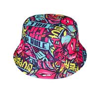 JJDreams Cappello a Secchiello Trendy Estate per Donne Uomini Adolescenti Cappelli da Pesca Double-Sided Fungo Cappello Sole Escursioni Spiaggia Outdoor,Blu