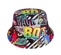JJDreams Cappello a Secchiello Trendy Estate per Donne Uomini Adolescenti Cappelli da Pesca Double-Sided Fungo Cappello Sole Escursioni Spiaggia Outdoor