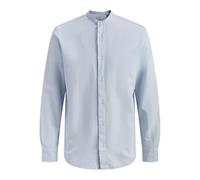 Jjebreeze Linen Blend Band Shirt L/S SN, Celestial Blu, S