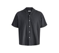 Jjebreeze Linen Blend Resort Shirt Pls - Plus Size, Nero, 5XL