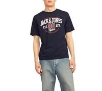 JJELOGO Tee SS O-Neck 2 col AW24 SN, Navy Scuro, XS