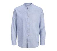 Jjesummer Linen Blend Band Shirt L/S SN, Infinity, M