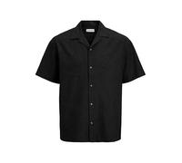 Jjesummer Linen Blend Resort - Maglietta SN, Nero, XS