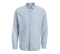 Jjesummer Linen Blend Shirt L/S SN, Celestial Blu, L