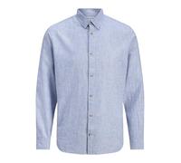 Jjesummer Linen Blend Shirt L/S SN, Infinity, XL