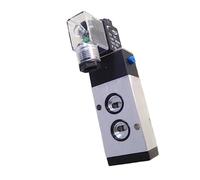 JJHQOKYNA Elettrovalvole pneumatiche con Piastra di Montaggio 4M210-06/8 4M210-08B Porta da 1/4 Pollici Valvola di Controllo a 5 Vie for valvola 1 pz(24V,4M210-08)