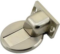 JJHQOKYNA Fermaporta fermaporta, fermaporta a Pavimento con punzonatura Invisibile, Forte fermaporta a Rimbalzo Magnetico, Bronzo Rosso(Brushed Steel)