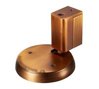 JJHQOKYNA Fermaporta in Lega di Zinco, fermaporta, Non c'è Bisogno di forare e cablare, fermaporta con Forte Blocco Magnetico a Spinta Non Magnetica(Brushed Gold)